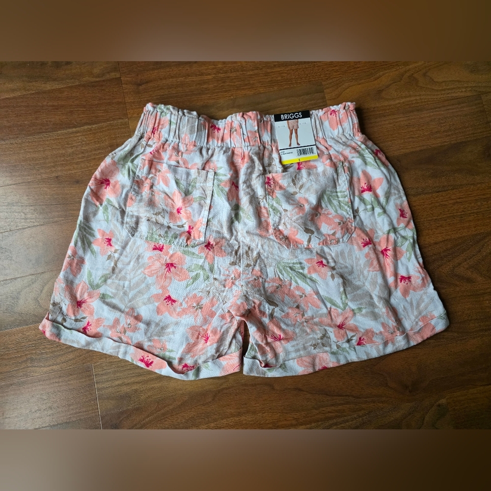Briggs New York Women's Floral Print Shorts - Pink and Green